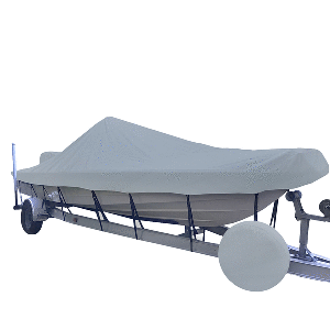 Carver Sun-Dura Styled-To-Fit Boat Cover F/21.5' V-Hull Center Console Shallow Draft Boats - Grey