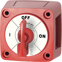 Blue Sea 6004 Single Circuit On-off W/locking Key - Red