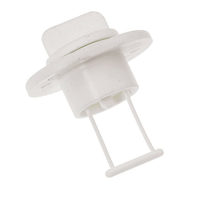 Barton Marine Drain Plug and Socket - White 15mm (19/32") Bore image 1