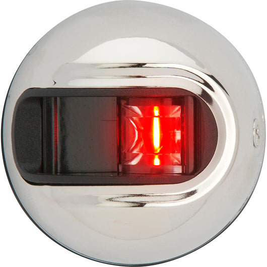 Attwood LightArmor Vertical Surface Mount Navigation Light - Port (red) - Stainless Steel - 2NM image 1