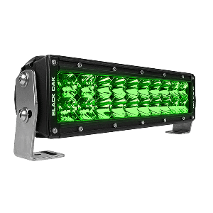 Black Oak 10" Green LED Hog Hunting Light Bar - Combo Optics - Black Housing - Pro Series 3.0 image 0