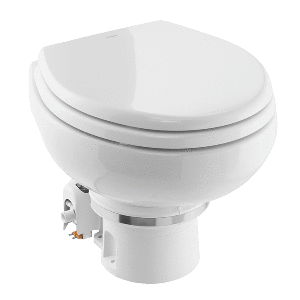 Dometic MasterFlush MF 7120 - White - Electric Macerating Toilet w/Orbit Base &amp; Slow Close Seat - Freshwater - 12V image 0