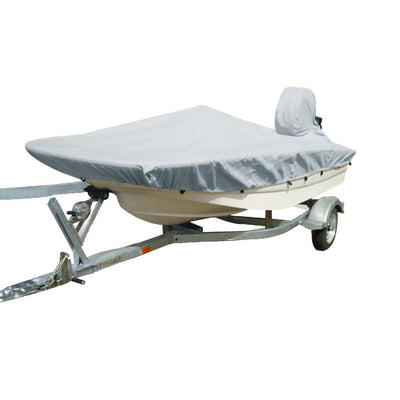 Carver Sun-DURA&reg; Styled-to-Fit Boat Cover f/13.5' Whaler Style Boats with Side Rails Only - Grey image 1