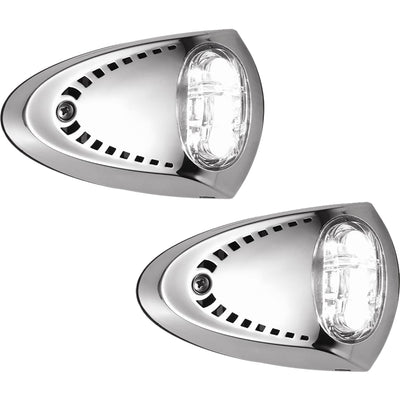 Attwood LED Docking Lights - Stainless Steel - White LED - Pair image 1