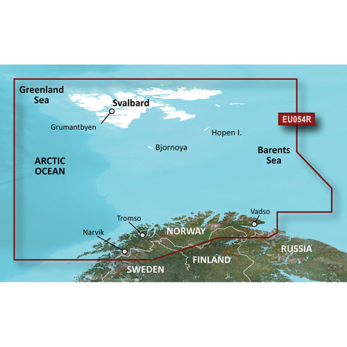 Garmin Bluechart® G3 Vision® Hd - Veu054r - Vestfjd-Svalbard-Varanger - Microsd™/Sd™