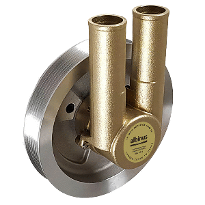 Albin Group Engine Cooling Pump F/volvo Gas Serpentine Belt 1 Groove - Models 4.3/5.0/5.7