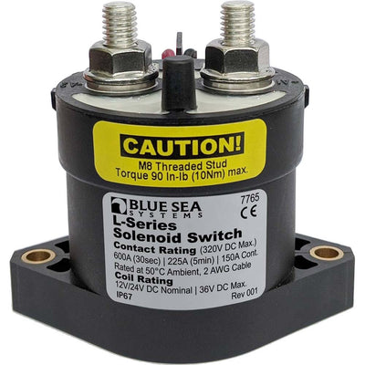 Blue Sea 7765 L-Series Solenoid Switch - 150A - 12/24V DC image 1