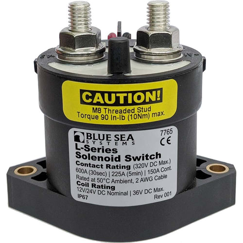 Blue Sea 7765 L-series Solenoid Switch - 150a - 12/24v Dc