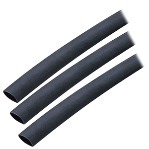 Ancor Adhesive Lined Heat Shrink Tubing (ALT) - 3/8" x 3" - 3-Pack - Black image 0