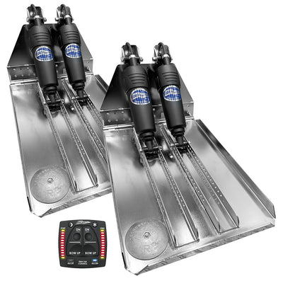 Bennett Marine BOLT 14x23 Dual Electric Trim Tab System w/One Box Indication Unit image 1