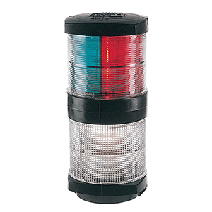 Hella Marine Tri-Color Navigation Light/Anchor Navigation Lamp - Incandescent - 2nm - Black Housing - 12V