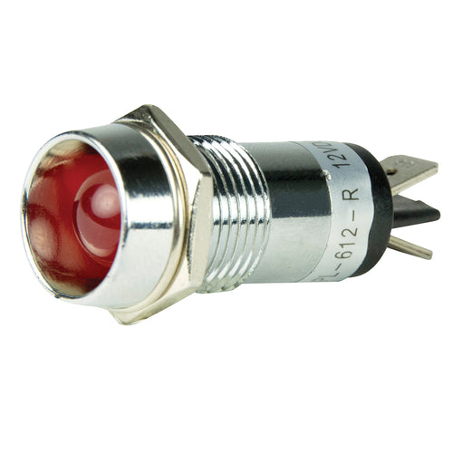 BEP LED Pilot Indicator Light - 12V, Red