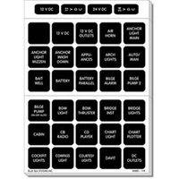 Blue Sea 4217 Square Format Label Set - 120