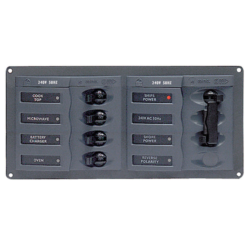 Bep Ac Circuit Breaker Panel W/o Meters, 4 Way Panel 2 Mains - 240v