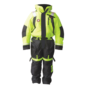 First Watch AS-1100 Flotation Suit - Hi-Vis Yellow - XXL image 0