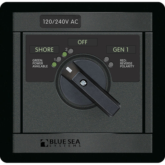 Blue Sea 1480 10/240V AC  Rotary 65A OFF + 2 Sources 2x120V/1x240V image 1