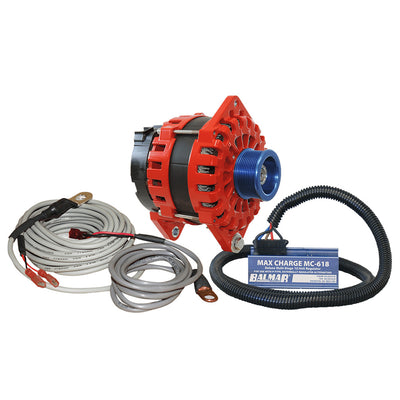 Balmar Alternator 250 AMP Kit 12V 3.15" Dual Foot Saddle J10 Pulley Regulator &amp; Temp Sensor image 1
