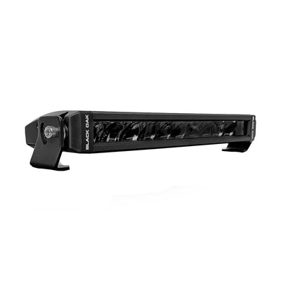 Black Oak Single Row Slim 10" 150W Dual Color LED Light Bar - White &amp; Yellow - Combo Beam image 1