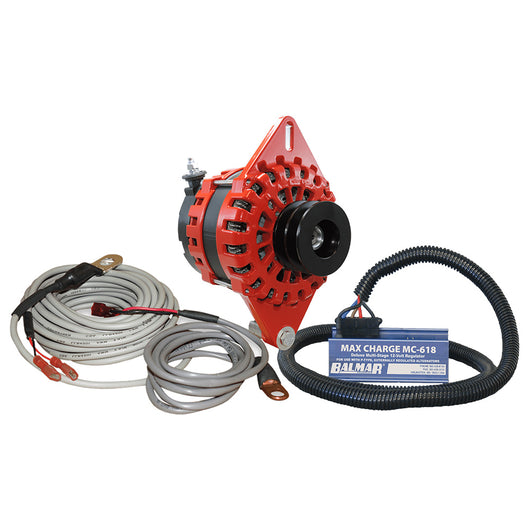Balmar XT 250A Singleft Alternator, MC Regulator, T Sensors, Dualpul, Kit image 1