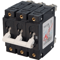 Blue Sea 7289 C-series Triple Pole Circuit Breaker - 80a