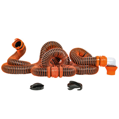 Camco RhinoEXTREME 20' Sewer Hose Kit w/4 In 1 Elbow Caps image 1