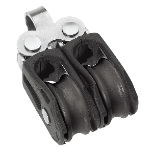 Barton Marine Size 0 20mm Plain Bearing Pulley Block Double Fixed Eye image 0