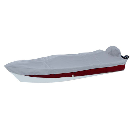 Carver Poly-Flex II Narrow Series Styled-to-Fit Boat Cover f/18.5' V-Hull Side Console Fishing Boats - Grey image 1