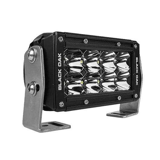 Black Oak Pro Series 3.0 Double Row 4" LED Light Bar - Spot Optics - Black Housing image 1