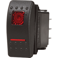 Blue Sea 7939 Contura Ii Switch Dpdt Black - On-On