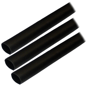 Ancor Adhesive Lined Heat Shrink Tubing (ALT) - 1/2" X 3" - 3-Pack - Black