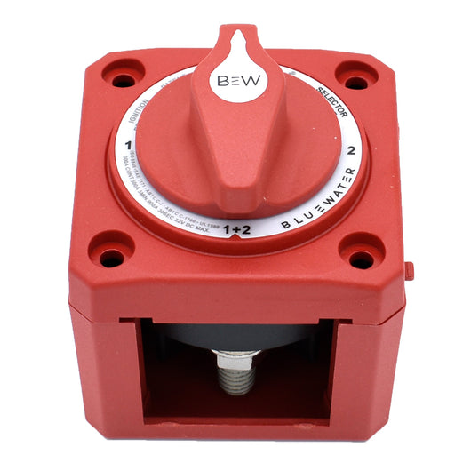 Bluewater Off/1/2/Both Battery Switch - Surface Mount - Red image 1