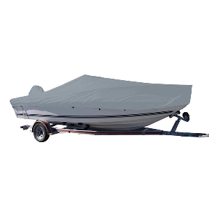 Carver Sun-dura® Styled-to-fit Boat Cover F/24.5' V-hull Center Console Fishing Boat - Grey