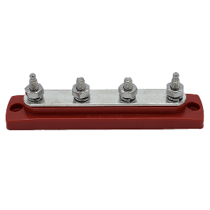 Bluewater Common Stud Busbar 4 Gang - Red image 0