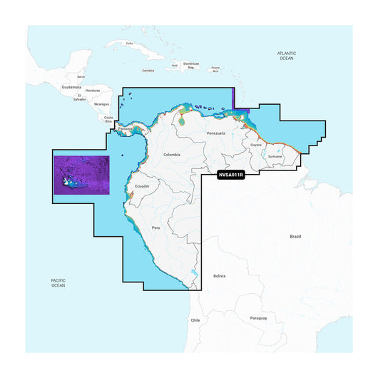 Garmin Navionics Vision+&trade; NVSA011R South America (North) image 1