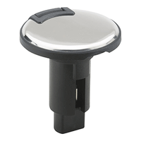 Attwood Lightarmor Plug-in Base - 2 Pin - Stainless Steel - Round