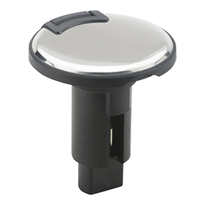 Attwood LightArmor Plug-In Base - 2 Pin - Stainless Steel - Round image 0