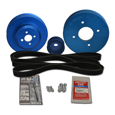 Balmar Yanmar Pulley Kit f/4JH, 4JHE, -TE, -HTE, -DTE image 1