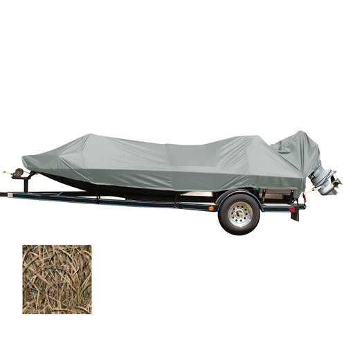 Carver Performance Poly-Guard Styled-To-Fit Boat Cover F/17.5' Jon Style Bass Boats - Shadow Grass