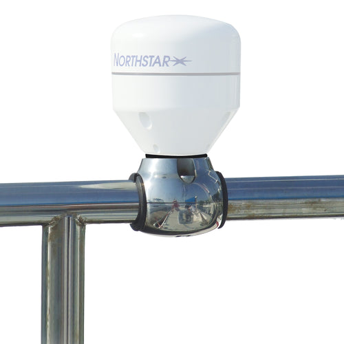 Edson GPS Antenna Rail Mount - Stainless Steel for 1"-1.25" Rails & 1"-14 Threads