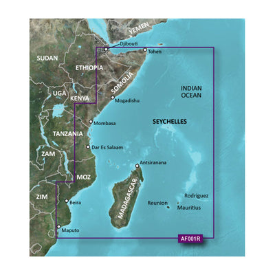 Garmin BlueChart&reg; g3 HD - HXAF001R - Eastern Africa - microSD&trade;/SD&trade; image 1