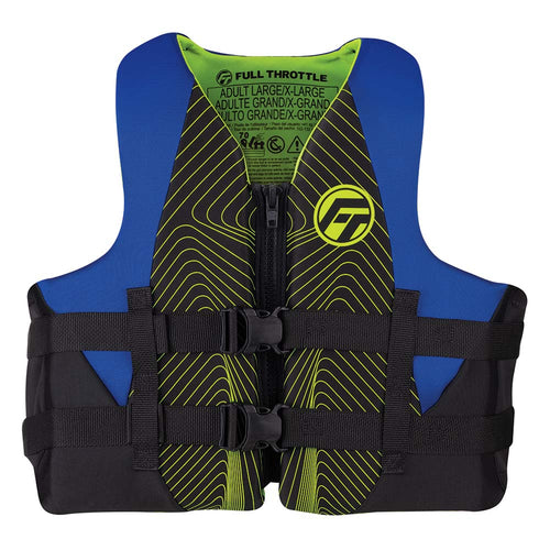 Full Throttle Adult Rapid-Dry Life Jacket - Blue/Black