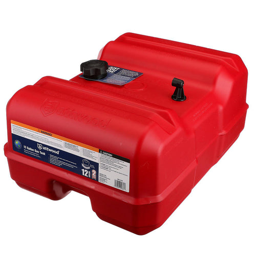 Attwood Portable Low Profile Fuel Tank - 12 Gallon W/o Gauge