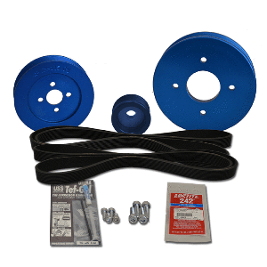 Balmar Serpentine Pulley Kit - Yanmar 2GM/3GM Engines