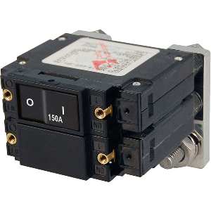 Blue Sea 7475 C-Series Flat Rocker Circuit Breakers, Single and Double Pole  -  150 Amp image 0