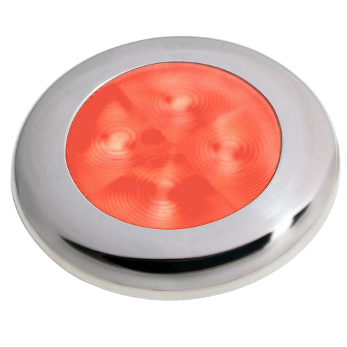 Hella Marine Slim Line Led 'enhanced Brightness' Round Courtesy Lamp - Red Led