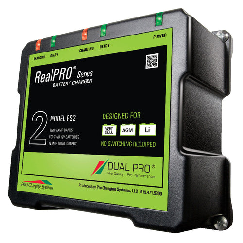 Dual Pro RealPRO Series Battery Charger - 12A - 2-Bank - 12V/24V