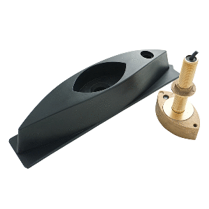 Echonautics Bronze Stem Thru-Hull CW Dual-Frequency Transducer w/Fairing Block - 600W, 50/200 kHz image 0