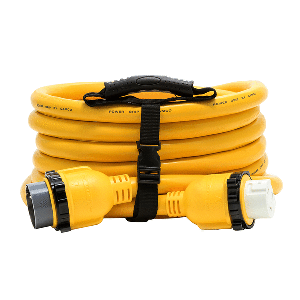 Camco 50 Amp Power Grip Marine Extension Cord - 25' M-Locking/F-Locking Adapter image 0