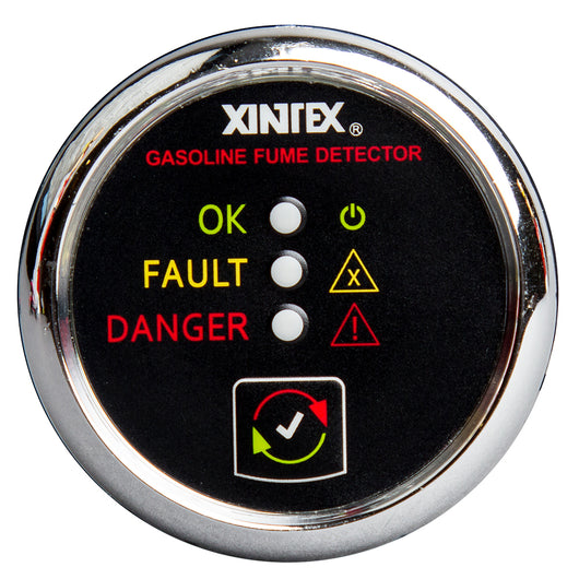 Fireboy-Xintex Gasoline Fume Detector - Chrome Bezel - 12/24V image 1