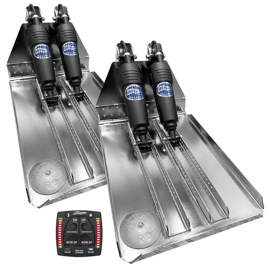 Bennett Marine BOLT 14x20 Dual Electric Trim Tab System w/One Box Indication Unit image 1